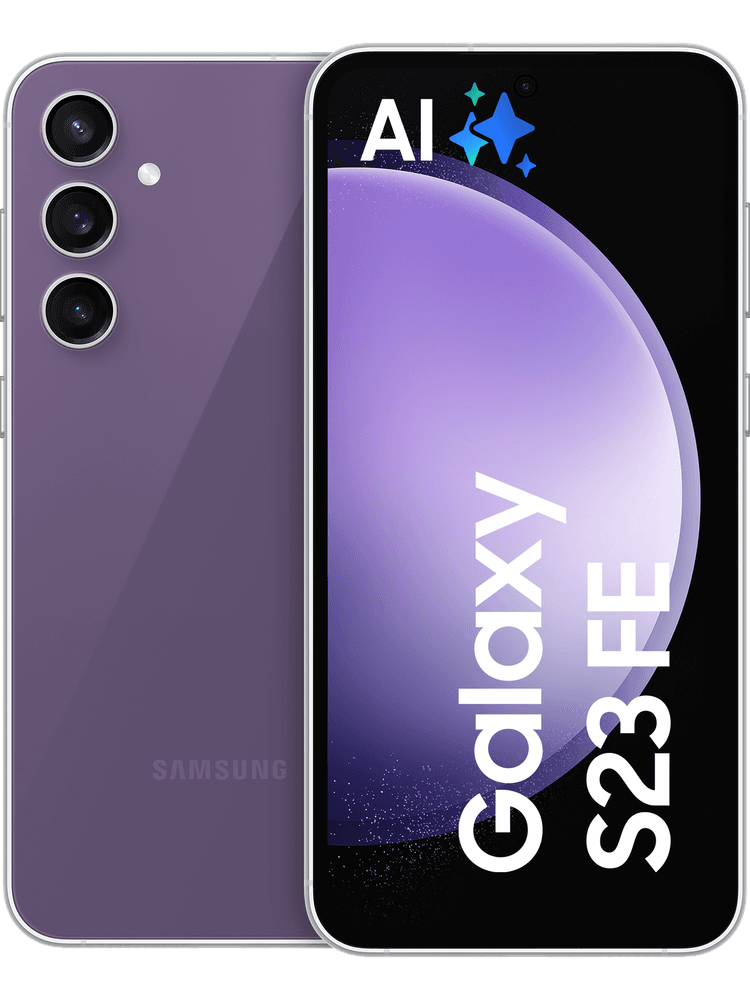 50 Zoll günstig Kaufen-Samsung Galaxy S23 FE 128 GB Purple mit GigaMobil XL. Samsung Galaxy S23 FE 128 GB Purple mit GigaMobil XL <![CDATA[6,4 Zoll (volles Rechteck) Dynamic AMOLED-Display (Adaptiv 120hz),4.500 mAh Li-Ionen Akku,50 Megapixel Weitwinkel-/, 12 Megapixel Ultraweit