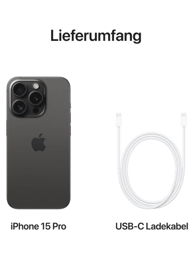 Apple iPhone 15 Pro 1 TB Titan Schwarz