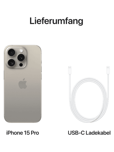Apple iPhone 15 Pro 128 GB Titan Natur