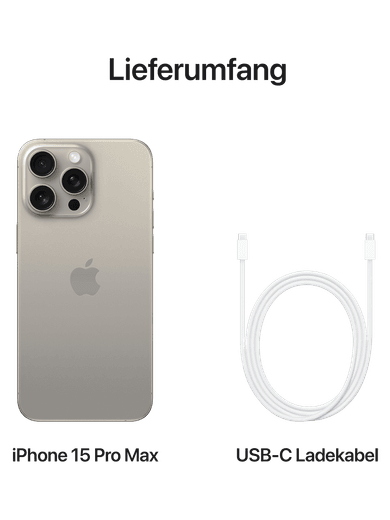 Apple iPhone 15 Pro Max 1 TB Titan Natur