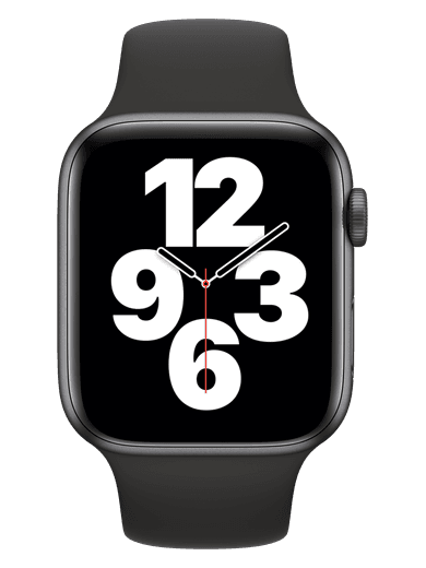 Apple Watch SE GPS 40mm schwarz Sportarmband