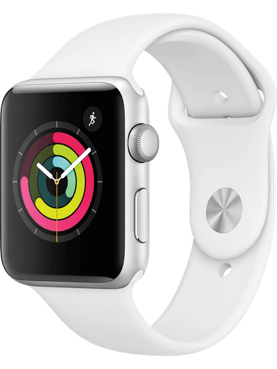 Apple Watch Series 3 GPS 42mm Sportarmband weiss