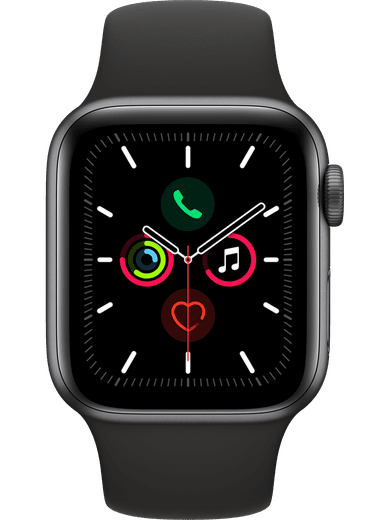 Apple Watch Series 5 GPS 40mm schwarz Sportarmband