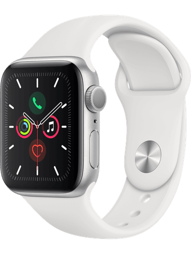 Apple Watch Series 5 GPS 44mm weiss Sportarmband