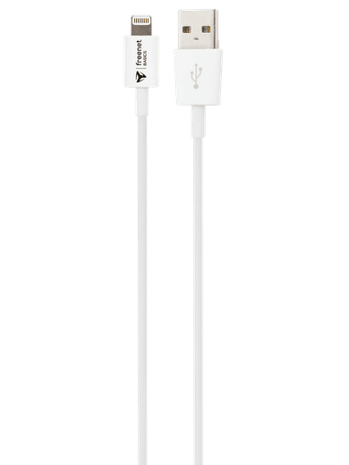 freenet Basics Lade- & Datenkabel Lightning 300cm Weiß
