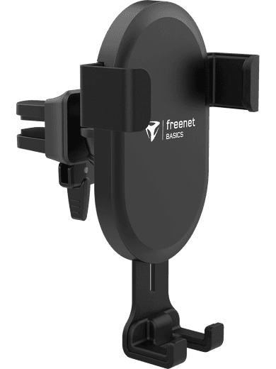 freenet Basics Wireless Car Charger + Halterung (schwarz)