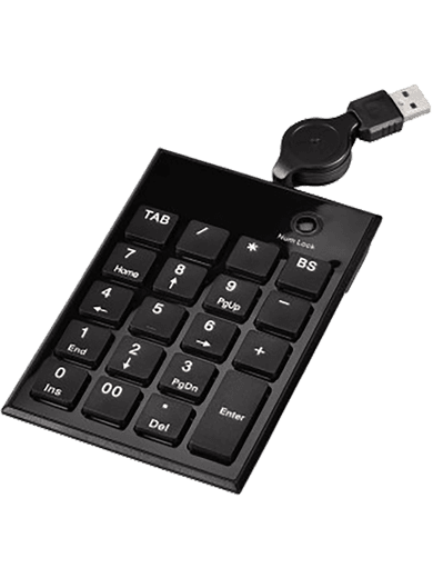 Hama Slimline Keypad (Zifferntastatur) SK140 schwarz