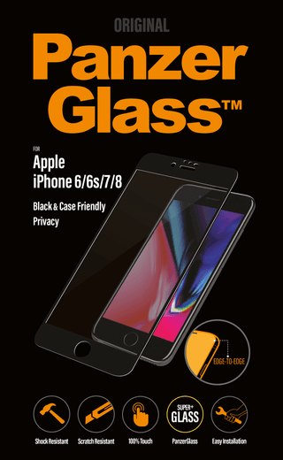 PanzerGlass Case Friendly Privacy iPhone 6/6s/7/8