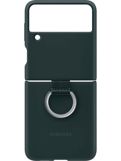 Samsung EF-PF711 Silicone Cover mit Ring Galaxy Z Flip 3 (grün)