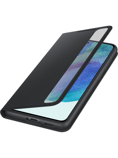 Samsung EF-ZG990 Smart Clear View Cover Galaxy S21 FE (schwarz)