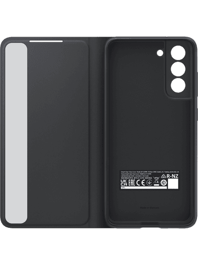 Samsung EF-ZG990 Smart Clear View Cover Galaxy S21 FE (schwarz)