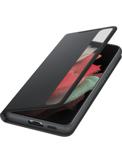 Samsung EF-ZG998 Smart Clear View Cover Galaxy S21 Ultra (schwarz)