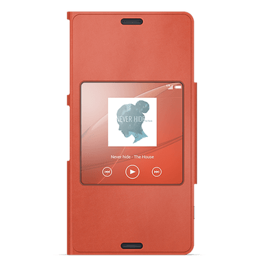 Sony SCR26 BookCover mandarinrot Sony Xperia Z3 Compact