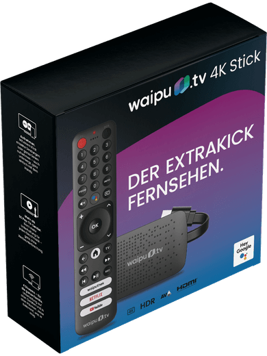 waipu.tv 4K Stick schwarz